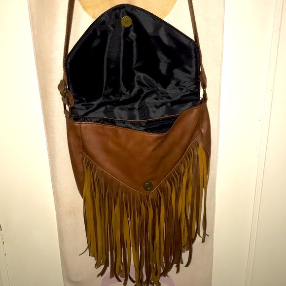 Leather fringe boho bag - Picture 4 of 6